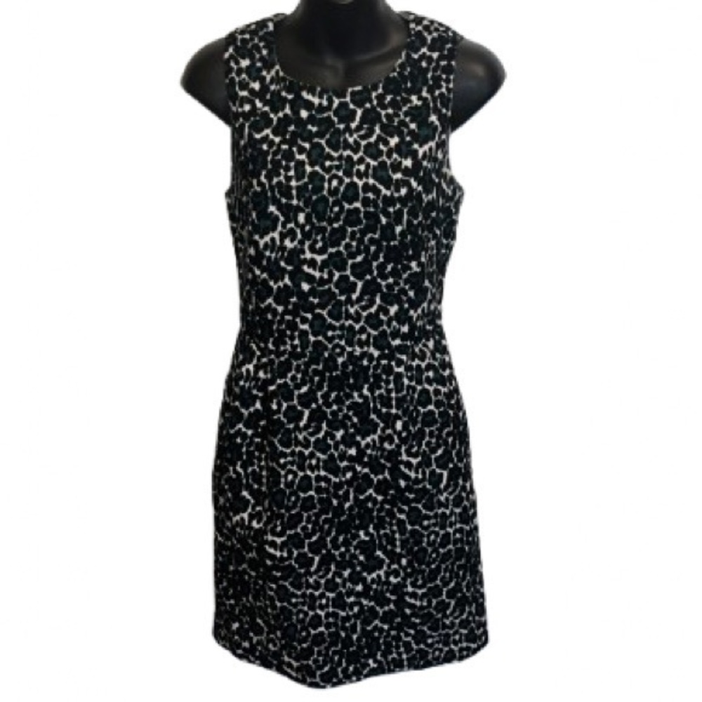 J. Crew animal print sleeveless sheath dress size 0